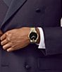Movado Men's Museum Classic Black Dial Link Two Tone Bracelet Watch, Color:Two-Tone - Image 6