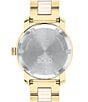 Color:Gold/Taupe - Image 2 - Bold Women's Ceramic Stainless Steel Bracelet Watch