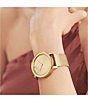 Color:Gold - Image 4 - Bold Evolution Gold Mesh Strap Bracelet Watch