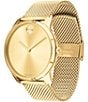 Color:Gold - Image 3 - Bold Gold Stainless Steel Mesh Bracelet Watch