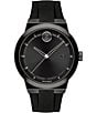 Color:Black - Image 1 - Bold Men's Black Swiss Quartz Fusion Watch