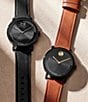 Color:Black - Image 4 - Bold Men's Evolution 2.0 Quartz Analog Black Leather Strap Watch
