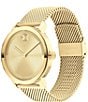 Color:Gold - Image 2 - Bold Men's Evolution 2.0 Quartz Analog Gold Mesh Bracelet Watch