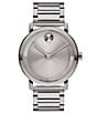 Color:Grey - Image 1 - Bold Men's Evolution 2.0 Quartz Analog Stainless Steel Bracelet Watch