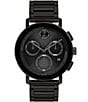 Color:Black - Image 1 - Bold Men's Evolution 2.0 Quartz Chronograph Black Tone Stainless Steel Bracelet Watch