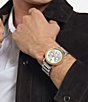 Color:Two Tone - Image 4 - Bold Men's Evolution Quartz Chronograph Two Tone Stainless Steel Bracelet Watch