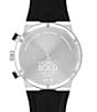 Color:Black - Image 2 - Bold Men's Fusion Quartz Chronograph Black Silicone Strap Watch