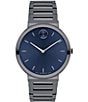 Color:Grey - Image 1 - Bold Men's Quartz Analog Grey Stainless Steel Bracelet Watch