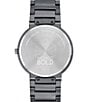 Color:Grey - Image 2 - Bold Men's Quartz Analog Grey Stainless Steel Bracelet Watch