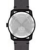 Movado Bold Men's TR90 Quartz Mechanical Automatic Black Leather Strap Watch, Color:Black/Silver - Image 3
