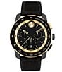 Movado Bold Men's TR90 Quartz Chronograph Silicone Strap Watch - Image 4