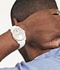 Color:White - Image 5 - Bold Men's Verso Quartz Analog White Ceramic Bracelet Watch