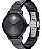 Color:Black - Image 3 - Bold Women's Evolution 2.0 Quartz Analog Black Ceramic Bracelet Watch