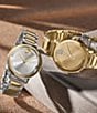 Color:Gold - Image 4 - Bold Women's Evolution 2.0 Quartz Analog Crystal Set Dot Stainless Steel Bracelet Watch
