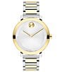 Color:Two Tone - Image 1 - Bold Women's Evolution 2.0 Quartz Analog Two Tone Stainless Steel Bracelet Watch