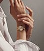 Color:Gold - Image 4 - Bold Women's Quartz Analog Gold Stainless Steel Bracelet Watch