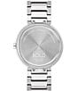Color:Silver - Image 2 - Bold Women's Silver Quartz Analog Stainless Steel Bracelet Watch