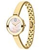 Color:Gold - Image 2 - Bold Women's Swiss Quartz Gold Bangle Bracelet Watch
