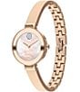 Color:Rose Gold - Image 2 - Bold Women's Swiss Quartz Rose Gold Bangle Bracelet Watch