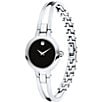 Color:Silver - Image 2 - Double Bar Bangle Style Amorosa Watch