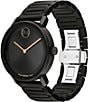 Color:Black - Image 2 - Men's Bold Evolution 2.0 Quartz Analog Black Stainless Steel Bracelet Watch