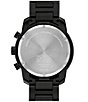 Color:Black - Image 5 - Men's Bold Quartz Chronograph Black Stainless Steel Bracelet Watch