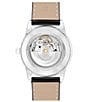 Movado Men's Museum Classic Automatic Black Leather Strap Watch, Color:Black - Image 2