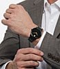 Color:Black - Image 4 - Men's Museum Classic Quartz Analog Black Stainless Steel Bracelet Watch