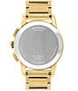 Color:Gold - Image 2 - Men's Museum Sport Chronograph Gold Stainless Steel Bracelet Watch