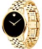Movado Museum Classic Gold-Toned Link Bracelet Watch, Color:Gold-Tone - Image 3