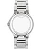 Color:Silver - Image 2 - Women's SE Genuine Diamond Set Bezel MOP Dial Bracelet Watch