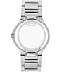Color:Silver - Image 2 - SE White Sunray Dial Bracelet Watch