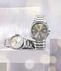 Color:Silver - Image 5 - SE White Sunray Dial Bracelet Watch