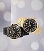 Color:Black - Image 4 - Men's Series 800 Black PVD Stainless Steel 3-Hand Bracelet Watch