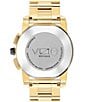 Color:Gold - Image 2 - Men's Vizio Chronograph Bracelet Watch