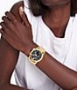Color:Gold - Image 4 - Men's Vizio Chronograph Bracelet Watch