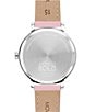 Color:Pink - Image 3 - Women's Bold 2.0 Quartz Analog Pink Leather Strap Watch