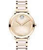 Color:Two Tone - Image 1 - Women's Bold 2.0 Quartz Analog Two Tone Ceramic and Stainless Steel Bracelet Watch