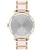 Color:Two Tone - Image 3 - Women's Bold 2.0 Quartz Analog Two Tone Ceramic and Stainless Steel Bracelet Watch