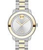 Color:Two Tone - Image 1 - Bold Women's Two-Tone Verso Watch