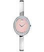 Movado Women's Museum 21.5mm Rhinestone Quartz Analog Stainless Steel Bangle Watch - Image 4