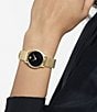 Color:Gold - Image 4 - Women's Museum Classic Quartz Analog Gold Mesh Bracelet Watch