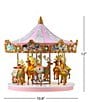 Mr. Christmas 12#double; Animated & Musical Pink Crystal Carousel - Image 4
