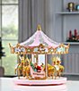 Mr. Christmas 12#double; Animated & Musical Pink Crystal Carousel - Image 5