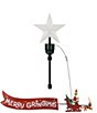 Mr. Christmas LED Lighted Grinch Sleigh Animated Tree Topper with Banner - Image 2