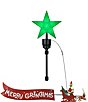 Mr. Christmas LED Lighted Grinch Sleigh Animated Tree Topper with Banner - Image 3