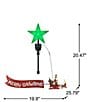 Mr. Christmas LED Lighted Grinch Sleigh Animated Tree Topper with Banner - Image 6