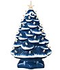 Mr. Christmas 14-Inch LED Nostalgic Ceramic Blue with White Bulbs Christmas Tree - Image 1