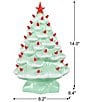 Mr. Christmas 14-Inch LED Nostalgic Seafoam with Red Bulbs Ceramic Christmas Tree - Image 3