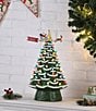 Mr. Christmas 16#double; Lit Ceramic Tree with Animated Santa's Sleigh - Image 3